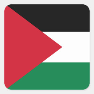 Palestine (Palestinian) Flag Square Sticker