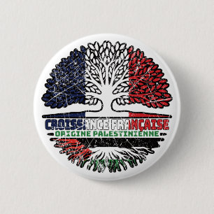 Palestine Palestinian French France Tree Roots 6 Cm Round Badge
