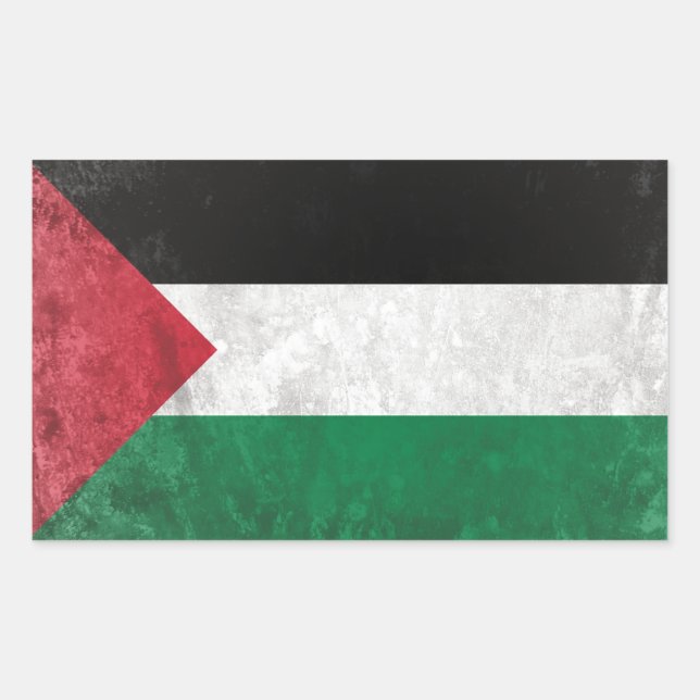 Palestine Rectangular Sticker (Front)