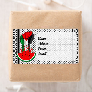 Palestine resistance fist on Watermelon