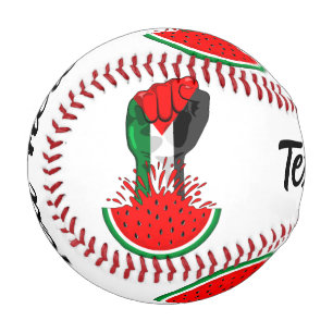 Palestine resistance fist on Watermelon Baseball