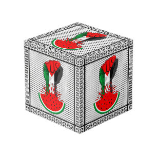 Palestine resistance fist on Watermelon Cube