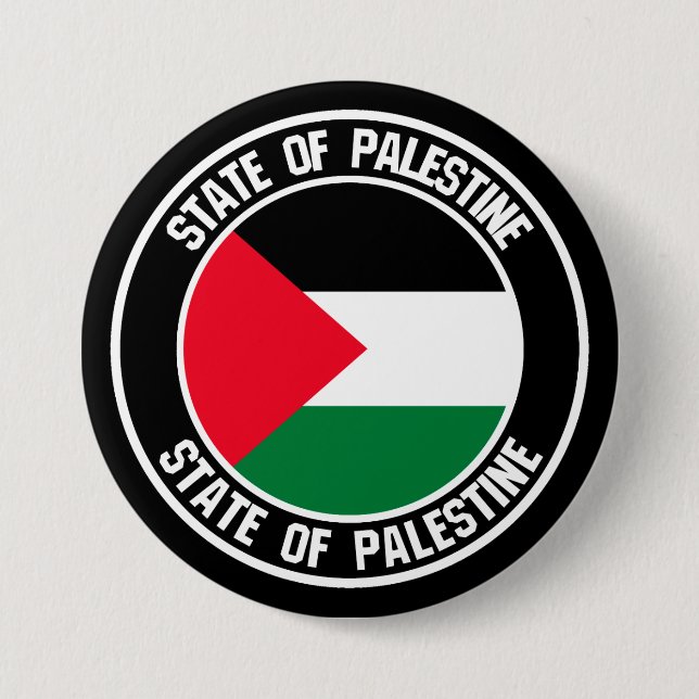 Palestine Round Emblem 7.5 Cm Round Badge (Front)
