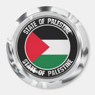 Palestine Round Emblem Magnet