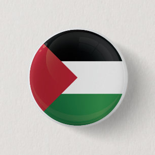 Palestine  Round Icon Flag 3 Cm Round Badge