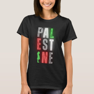 PALESTINE Solidarity Distressed Bold Neon T-Shirt
