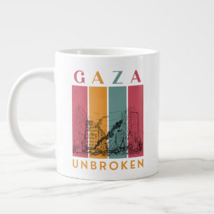Palestine Solidarity Jumbo Mug – Gaza Unbroken
