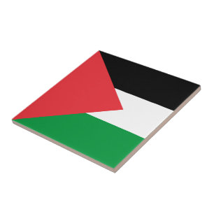 Palestine state flag ceramic tile