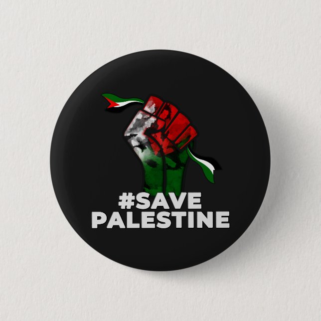 palestine T-shirt, save palestine 6 Cm Round Badge (Front)