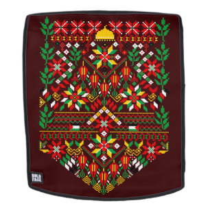 Palestine Tatreez Traditional Embrodery Backpack
