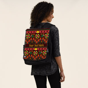 Palestine Tatreez Traditional Embrodery Backpack