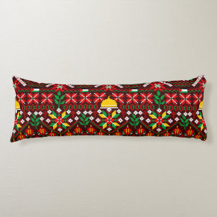 Palestine Tatreez Traditional Embrodery Body Cushion