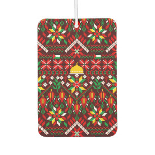 Palestine Tatreez Traditional Embrodery Car Air Freshener
