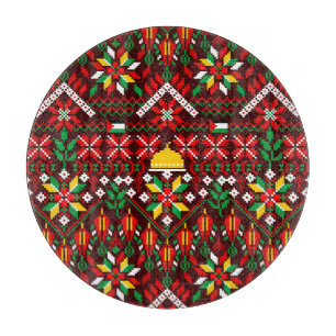 Palestine Tatreez Traditional Embrodery Cutting Board