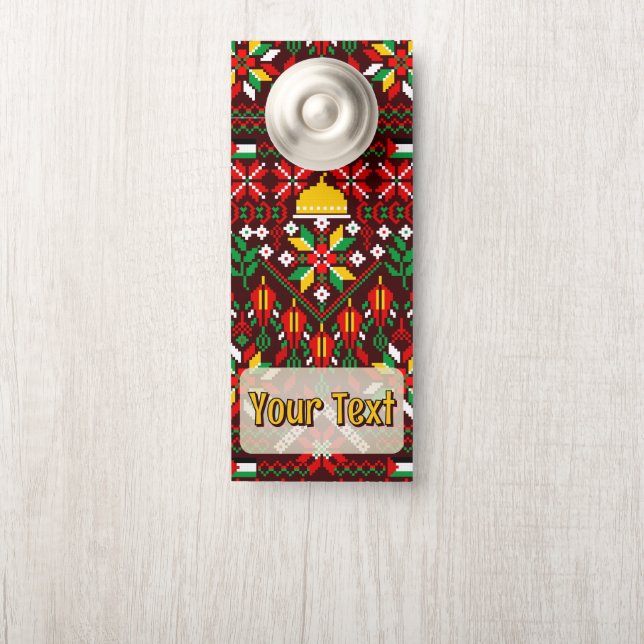 Palestine Tatreez Traditional Embrodery Door Hanger (On Knob)