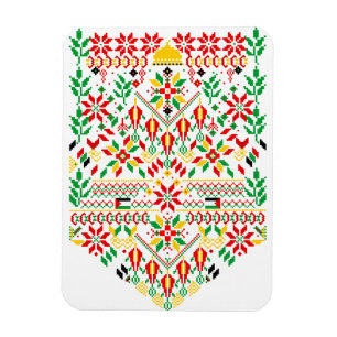 Palestine Tatreez Traditional Embrodery Magnet