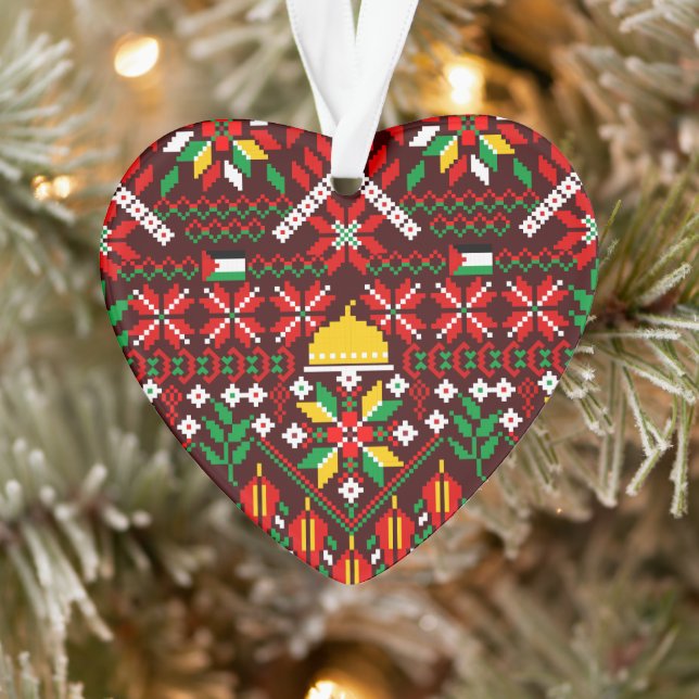 Palestine Tatreez Traditional Embrodery Ornament (Tree)