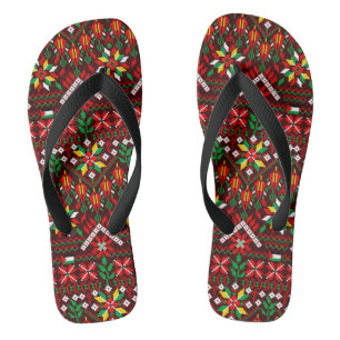 Palestine Tatreez Traditional Embrodery Thongs