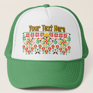 Palestine Tatreez Traditional Embrodery Trucker Hat