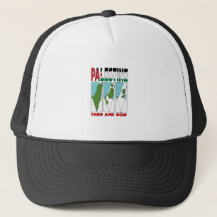 Palestine Then and Now Trucker Hat