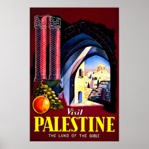 Palestine Travel Poster Palestinian Art Prin
