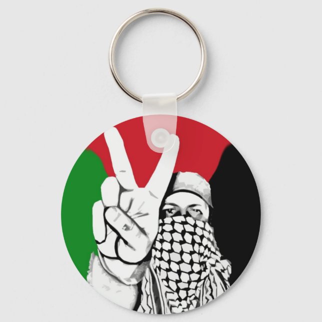 Palestine Victory Flag Key Ring (Front)
