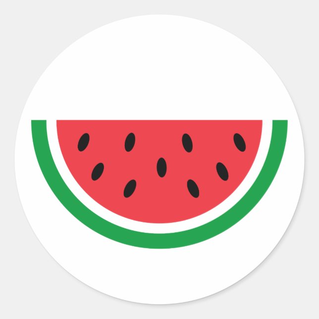 Palestine Watermelon Classic Round Sticker (Front)