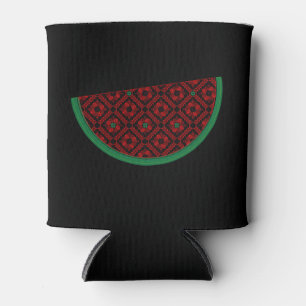 Palestine watermelon Embroidery red tatreez Can Cooler