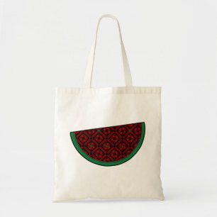 Palestine watermelon Embroidery red tatreez Tote Bag