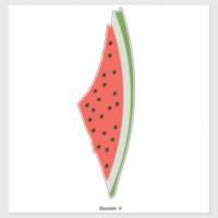 Palestine Watermelon Flag Map. Free Palestinians.