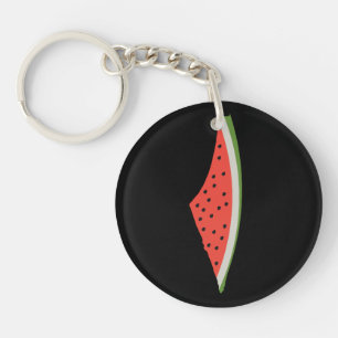 Palestine Watermelon Flag Map. Free Palestinians. Key Ring