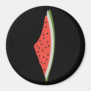 Palestine Watermelon Flag Map. Free Palestinians. Magnet