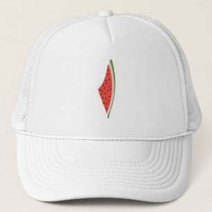 Palestine Watermelon Flag Map. Free Palestinians. Trucker Hat