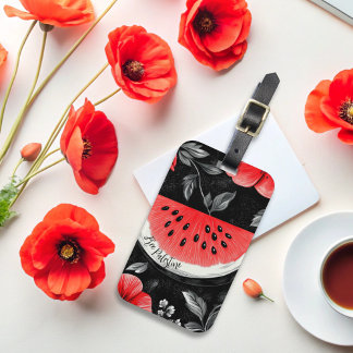 Palestine Watermelon  Luggage Tag