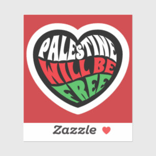Palestine Will be Free 3x3 Stickers