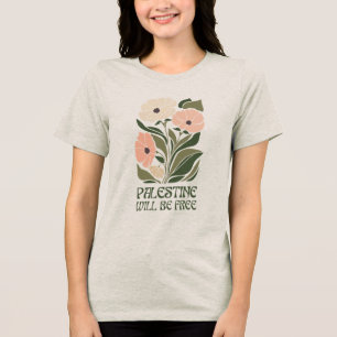 Palestine Will Be Free – Anemone Flower Market Tee
