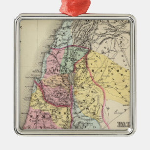Palestine with Arabia Petraea Metal Tree Decoration
