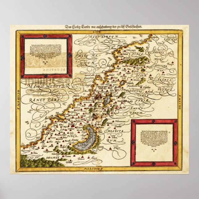 PalestinePanoramic MapPalestine 3 Poster (Front)