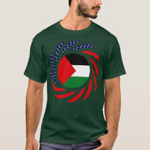 Palestinian American Multinational Patriot Flag Se T-Shirt