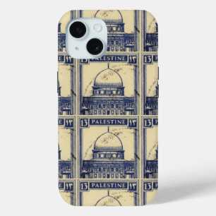 palestinian ancient stamp 1920_  palestine folklor iPhone 15 case
