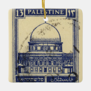 palestinian ancient stamp 1920_  palestine folklor ceramic ornament