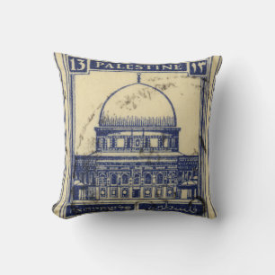 palestinian ancient stamp 1920_ palestine folklor cushion