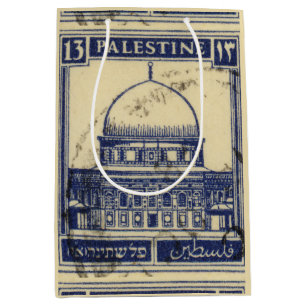 palestinian ancient stamp 1920_  palestine folklor medium gift bag