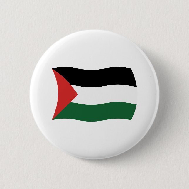 Palestinian Authority Flag Button (Front)