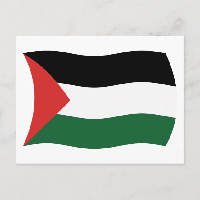 Palestinian Authority Flag Postcard (Front)