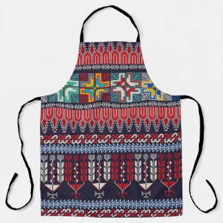 Palestinian Embroidery Motif Pattern. Apron