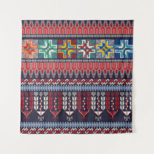 Palestinian Embroidery Motif Pattern. Tapestry