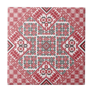 Palestinian Embroidery pattern 2 Ceramic Tile