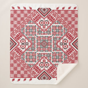 Palestinian Embroidery pattern 2 Sherpa Blanket