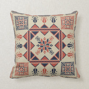 Palestinian embroidery pattern cushion